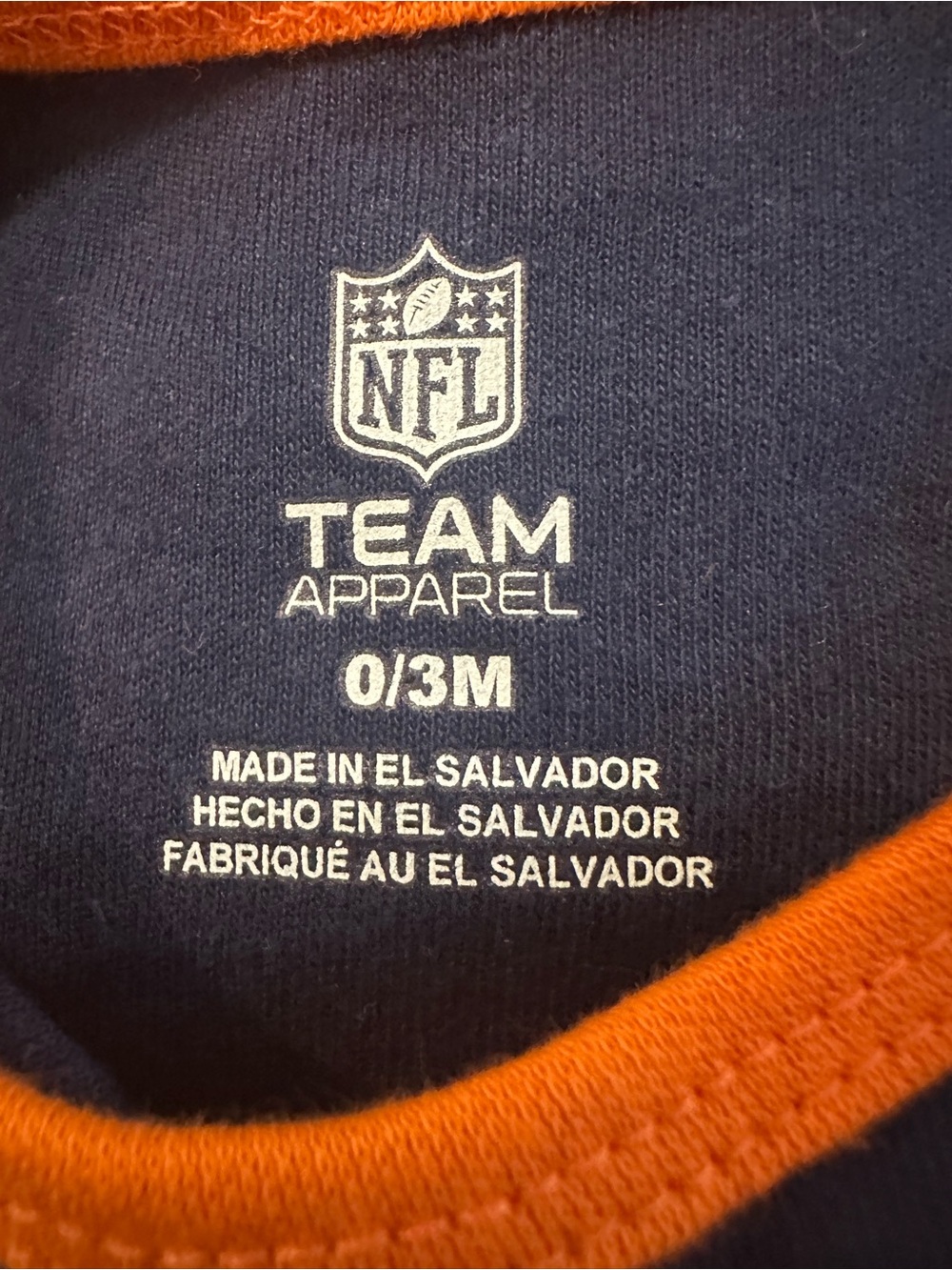 Denver Broncos Size 0/3 Months One Piece - Picture 3 of 5